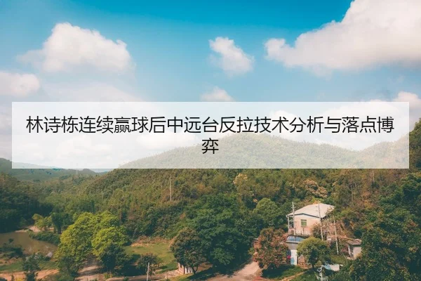 林诗栋连续赢球后中远台反拉技术分析与落点博弈（panda sports）
